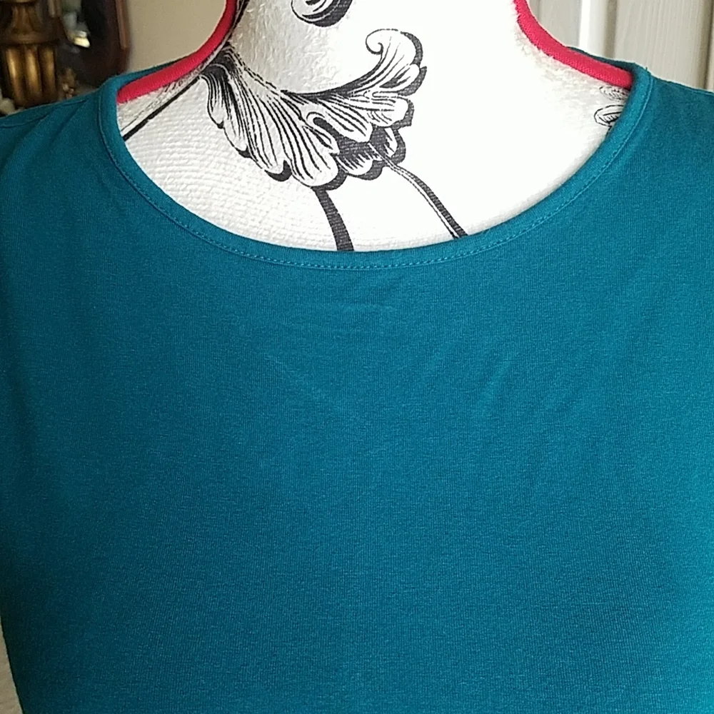 j. jILL, Teal, top, sleeveless, round neck, size XS - Picture 4 of 6